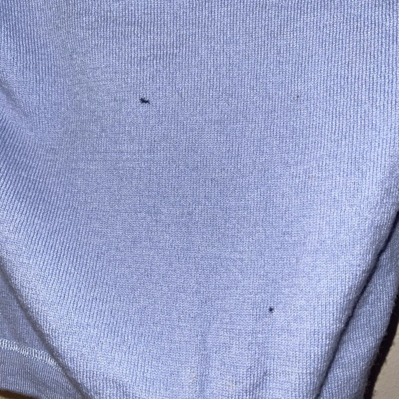 Diesel Blue V-Neck Sweater Wool with Emblem Sm - Picture 5 of 5